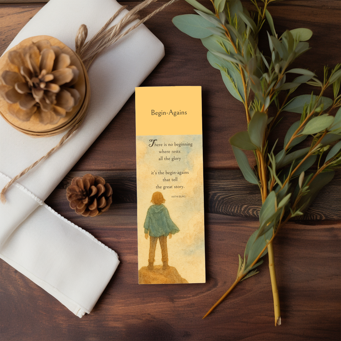 Begin-Agains — Poetry Bookmark