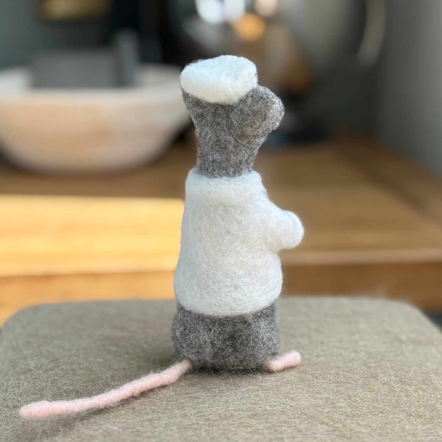 Boulanger Mouse - Needle Felted Wool Mouse