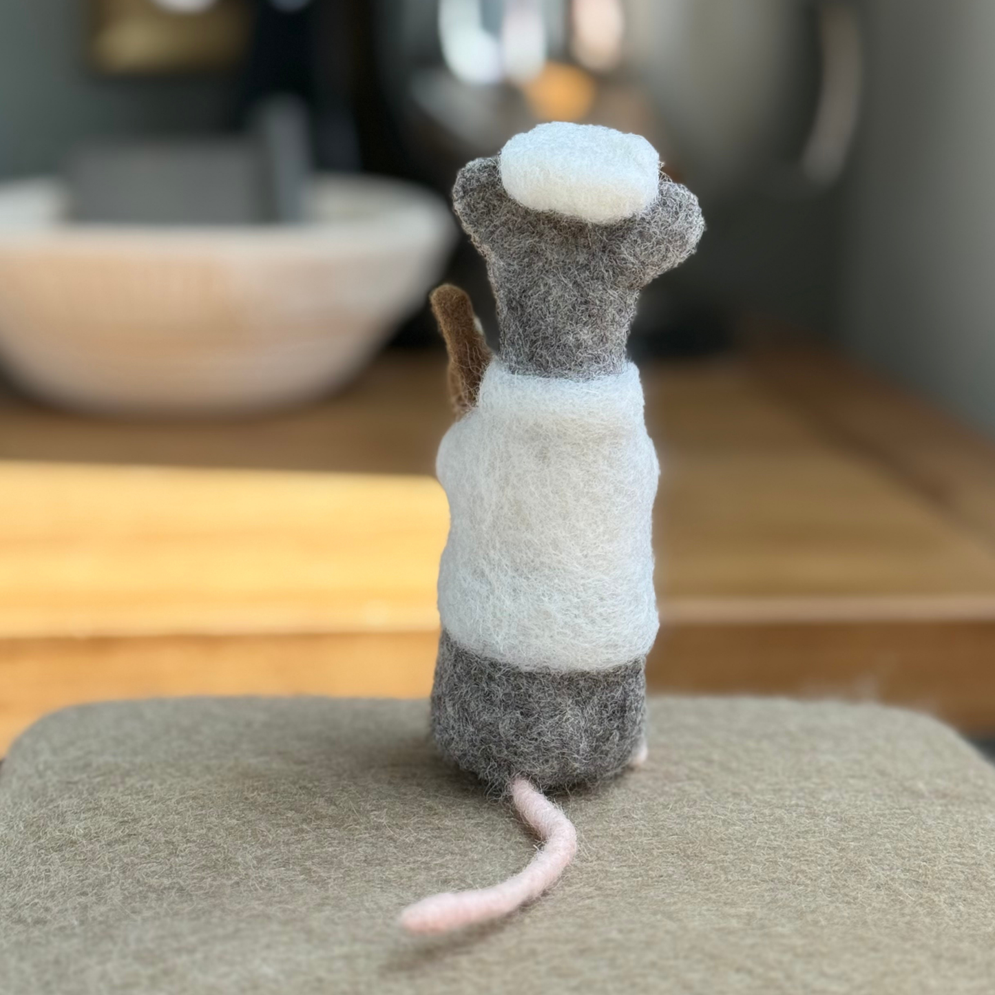 Boulanger Mouse - Needle Felted Wool Mouse