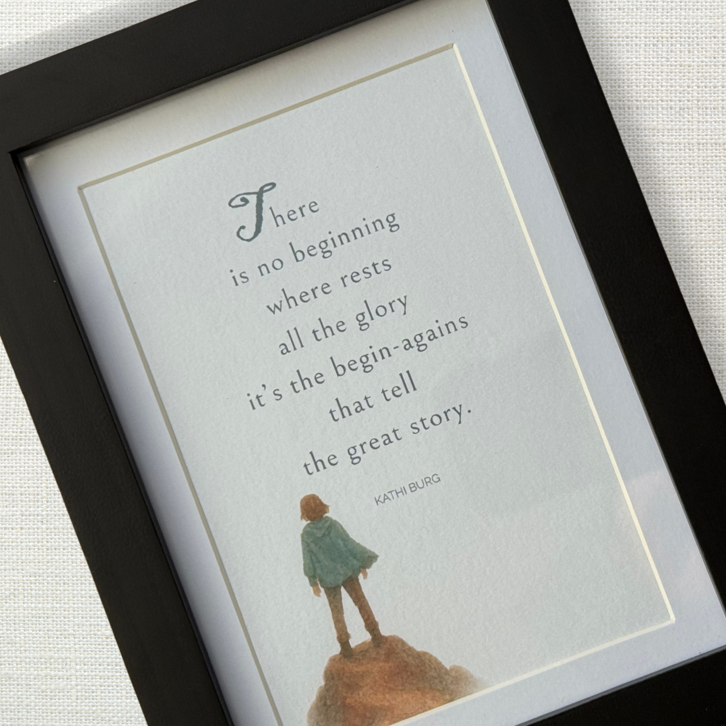 The Begin-Agains — Poetry Print