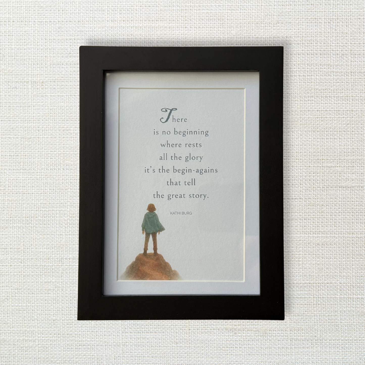 The Begin-Agains — Poetry Print