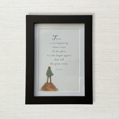 The Begin-Agains — Poetry Print